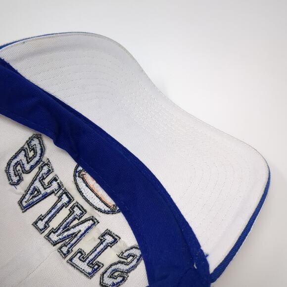 Saints Snapback Cap White One Size Adjustable Embroidered 6 Panel Monarch - Picture 9 of 11